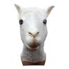 Alpaca Head Mask Halloween Party Costume Funny Alpaca Full Face Masks Animal Latex Mask Cosplay Dress Up Costume Props view 3