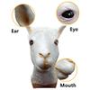 Alpaca Head Mask Halloween Party Costume Funny Alpaca Full Face Masks Animal Latex Mask Cosplay Dress Up Costume Props view 4