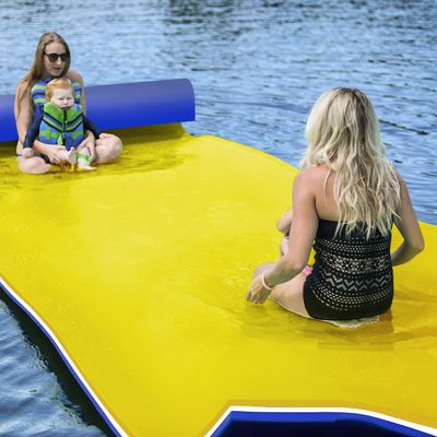 3 Layers XPE Foam Floating Mat Water Mats, 7/9/12/18 Ft Tear-Resistant Lily Pad Lilly Pad Water Matt, Lily Pad Floating Swim Mat for Lake, Ocean, Beach, River
