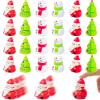 Shappy 24 Pcs Christmas Pull Back Cars Toys Bulk Plastic Tiny Toy Snowman Santa Claus Powered Cars for Party Favors Gifts Christmas Stocking Stuffers Prizes view 1
