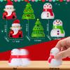 Shappy 24 Pcs Christmas Pull Back Cars Toys Bulk Plastic Tiny Toy Snowman Santa Claus Powered Cars for Party Favors Gifts Christmas Stocking Stuffers Prizes view 2