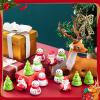Shappy 24 Pcs Christmas Pull Back Cars Toys Bulk Plastic Tiny Toy Snowman Santa Claus Powered Cars for Party Favors Gifts Christmas Stocking Stuffers Prizes view 4