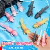 Shappy 24 Pcs Valentines Axolotl Party Favors Mini Axolotl Animals Keychains Bulk Gifts Cute Soft Pink Miniature Animal Figurines for Valentine's Day Birthday Party Decorations Supplies view 2