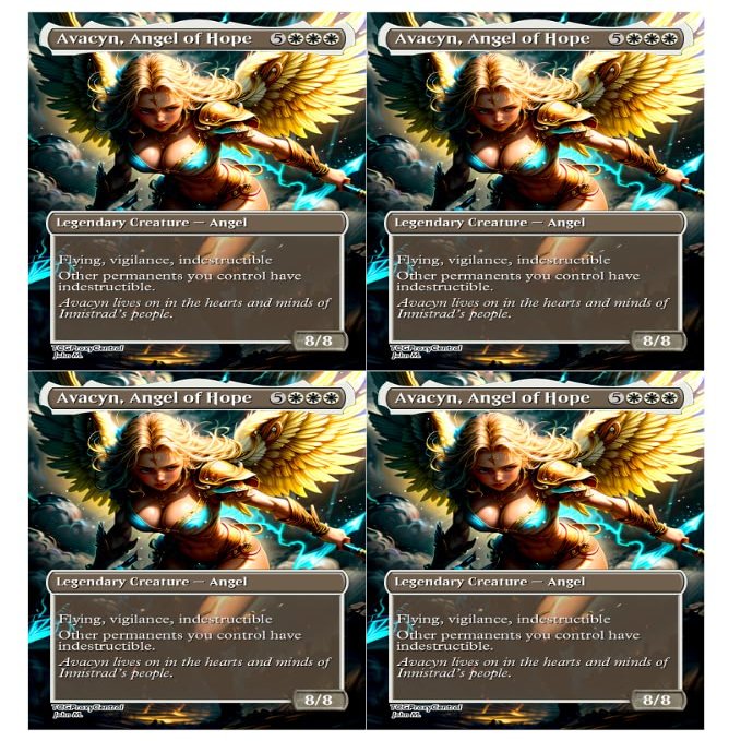 4x | Avacyn, Angel of Hope | Anime | Full Art | Foil or Non-Foil (Non Foil)