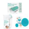 Frida Baby 4-in-1 Grow-with-Me Bath Tub & Control The Flow Polypropylene ABS Rinser & DermaFrida The SkinSoother Baby Bath Silicone Brush| Baby Essential for Dry Skin, Cradle Cap and Eczema (2 Pack) view 1