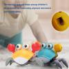 UPQRSG Crawling Crab, Plastic USB Rechargeable Automatically Avoid Obstacles Crawling Crab Baby Toy, Musical Crab Toy with Music and Light, for Kids[Orange] view 2