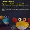UPQRSG Crawling Crab, Plastic USB Rechargeable Automatically Avoid Obstacles Crawling Crab Baby Toy, Musical Crab Toy with Music and Light, for Kids[Orange] view 3