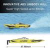QIYHBVR Brushless RC Boat, Fast Remote Control Boats 2.4GHz Racing Boat with 3546-1800kv High Speed Brushless Motor for Pools & Lakes, Speed Boat Toy for Adults Boys & Girls view 2
