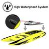 QIYHBVR Brushless RC Boat, Fast Remote Control Boats 2.4GHz Racing Boat with 3546-1800kv High Speed Brushless Motor for Pools & Lakes, Speed Boat Toy for Adults Boys & Girls view 3