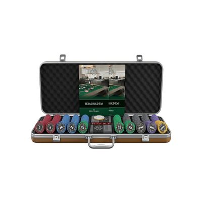 Bullets Playing Cards | Professional Poker Set Silvio | 500 Ceramic Poker Chips (10 g) with Premium Carrying Case  Casino Poker Set for Texas Holdem