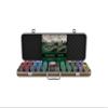Bullets Playing Cards | Professional Poker Set Silvio | 500 Ceramic Poker Chips (10 g) with Premium Carrying Case  Casino Poker Set for Texas Holdem view 1