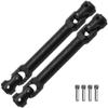 2Pcs Vgoohobby Universal Drive Shaft RC Crawler Driveshaft Compatible with Traxxas TRX4 Axial SCX10 AXI03007 Redcat Gen7 RC4WD D90 TF2 1/10 RC Crawler Car (Black,94-119mm) view 1