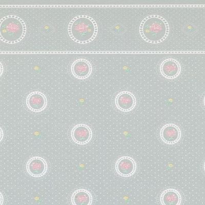 Melody Jane Dolls House Wallpaper Cameo Reverse Blue Miniature Print Wallcoverings 3 Sheets