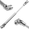 2Pcs Vgoohobby Universal Drive Shaft RC Crawler Driveshaft Compatible with Traxxas TRX4 Axial SCX10 AXI03007 Redcat Gen7 RC4WD D90 TF2 1/10 RC Crawler Car (Silver,119-159mm) view 3