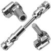 2Pcs Vgoohobby Universal Drive Shaft RC Crawler Driveshaft Compatible with Traxxas TRX4 Axial SCX10 AXI03007 Redcat Gen7 RC4WD D90 TF2 1/10 RC Crawler Car (Silver,68-86mm) view 3