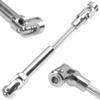 2Pcs Vgoohobby Universal Drive Shaft RC Crawler Driveshaft Compatible with Traxxas TRX4 Axial SCX10 AXI03007 Redcat Gen7 RC4WD D90 TF2 1/10 RC Crawler Car (Silver,94-119mm) view 3