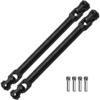 2Pcs Vgoohobby Universal Drive Shaft RC Crawler Driveshaft Compatible with Traxxas TRX4 Axial SCX10 AXI03007 Redcat Gen7 RC4WD D90 TF2 1/10 RC Crawler Car (Black,129-179mm) view 1