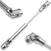 2Pcs Vgoohobby Universal Drive Shaft RC Crawler Driveshaft Compatible with Traxxas TRX4 Axial SCX10 AXI03007 Redcat Gen7 RC4WD D90 TF2 1/10 RC Crawler Car (Silver,104-139mm) view 3