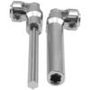 2Pcs Vgoohobby Universal Drive Shaft RC Crawler Driveshaft Compatible with Traxxas TRX4 Axial SCX10 AXI03007 Redcat Gen7 RC4WD D90 TF2 1/10 RC Crawler Car (Silver,104-139mm) view 4