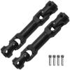 2Pcs Vgoohobby Universal Drive Shaft RC Crawler Driveshaft Compatible with Traxxas TRX4 Axial SCX10 AXI03007 Redcat Gen7 RC4WD D90 TF2 1/10 RC Crawler Car (Black,68-86mm) view 1