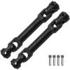2Pcs Vgoohobby Universal Drive Shaft RC Crawler Driveshaft Compatible with Traxxas TRX4 Axial SCX10 AXI03007 Redcat Gen7 RC4WD D90 TF2 1/10 RC Crawler Car (Black,84-102mm) view 1