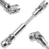 2Pcs Vgoohobby Universal Drive Shaft RC Crawler Driveshaft Compatible with Traxxas TRX4 Axial SCX10 AXI03007 Redcat Gen7 RC4WD D90 TF2 1/10 RC Crawler Car (Silver,84-102mm) view 3