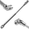 2Pcs Vgoohobby Universal Drive Shaft RC Crawler Driveshaft Compatible with Traxxas TRX4 Axial SCX10 AXI03007 Redcat Gen7 RC4WD D90 TF2 1/10 RC Crawler Car (Silver,129-179mm) view 3