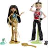 Monster High Booriginal Creeproduction Dolls 2-Pack, Cleo De Nile & Deuce Gorgon Collectible Reproductions with Doll Stands, Diaries & Pets view 1