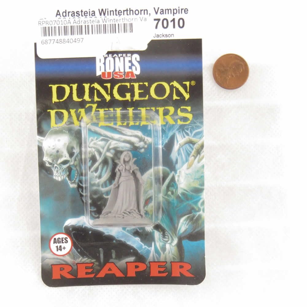 Adrasteia Winterthorn Vampiress Miniature 25mm Heroic Scale Figure Dungeon Dwellers Reaper