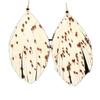 Blazin Roxx Earrings Fringed Teardrop White view 1