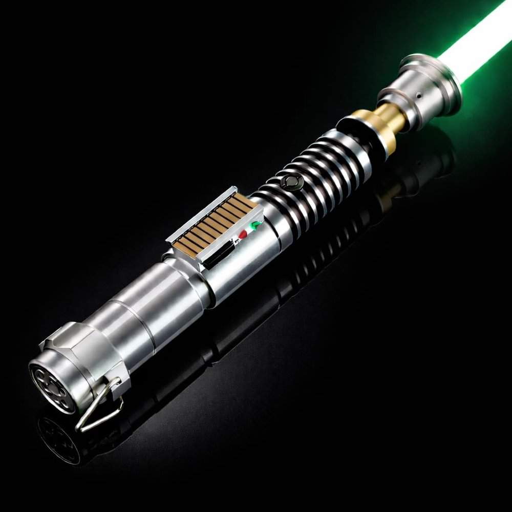 G4E Lightsaber with Bluetooth App, Smooth Swing and Premium Aluminium Hilt with Light Saber Stand and realistic blade plug. 16 Light Saber Sound Modes and Infinite RGB Colour Change. Skywalker