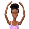 Barbie Ballerina Doll, Brunette Fashion Doll Wearing Purple Removable Tutu, Posed with Ballet Arms & en Pointe Toe Shoes view 2