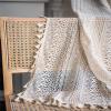White Voile Curtains for Living Room Floral Blackout Window Curtain Panels Room Darkening Thermal Insulated Noise Reducing Drapes for Bedroom/Living Room Leaf Eyelet Top Window Treatment 150x270cm view 4