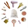 Marlowe & Co Silicone Hair Salon and Makeup Kit for Toddlers and Children, 12 Piece Mess Free Pretend Play Beauty Set for Girls with Storage Bag view 1