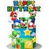 14Pcs Super Bros Cake Topper for Birthday Party Decoration, Super Brother Birthday Party Supplies- Fun Kid's Party Cupcake Decoration! view 1