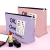 3Pcs Mahjong Bag Mahjong Lover Gift Makeup Bag Funny Retirement Gifts for Her Mahjong Girl Cosmetic Bag Mahjong Player Gift Gambling Gifts for Women Grandma Mother Birthday Christmas Gift Travel Pouch view 3