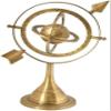 Antique Astrolabe Brass Sphere 10 Inches Brass Tabletop Armillary Nautical Sphere Globe-Brown Sphere World Globe Metal Base Unique Armillary view 1