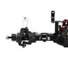 HYBDX RC CNC Aluminum Anodized Front and Rear Door Axle Kit Upgrade for 1/10 RC Crawler Car SCX10 II 90046 90047 (Black) view 4