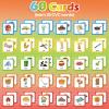Aizweb CVC Word Match Game - 60 Pc Toddler Card Games for Kids Ages 3-6, Phonics Flash Cards for Preschool & Kindergarten Learning Activities, Educational Toys for Home School Supplies view 2