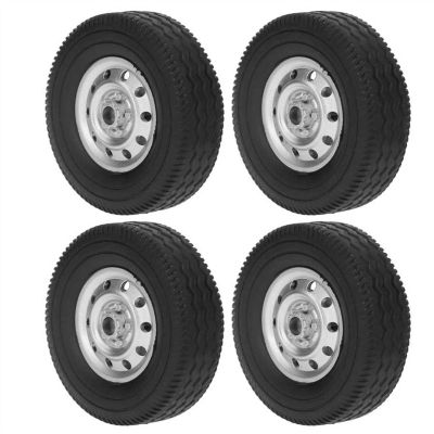 4pcs Plastic Rubber Tire RC Toy Accessory Upgrade Parts Fit for WPL1/10 Drift Truck D12 Modification Accessories
