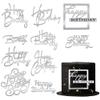 10 PCS Silver Happy Birthday Acrylic Cake Toppers Mirrored Side Cake Decorations Inserts 10 Styles view 1