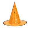 Zando Kids Halloween Witch Hat - For Girls & Boys, Star Print, Wizard Witch Party Decorations, Orange Hats view 1