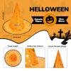 Zando Kids Halloween Witch Hat - For Girls & Boys, Star Print, Wizard Witch Party Decorations, Orange Hats view 2
