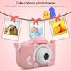 Children Mini Camera, 12MP ABS Silicone Mini Cartoon Kitty Digital Camera Toy with Double Camera for Kids () view 2