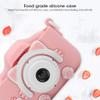 Children Mini Camera, 12MP ABS Silicone Mini Cartoon Kitty Digital Camera Toy with Double Camera for Kids () view 4