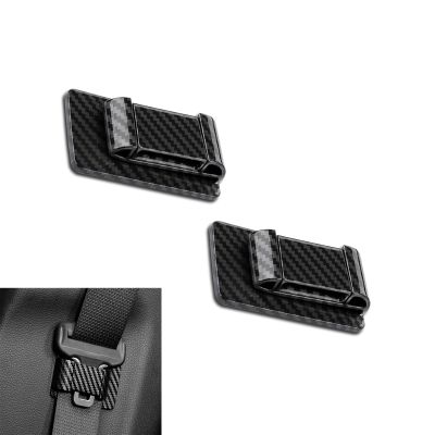 2 Pack Car Seat Belt Stabilizer Universal Car Seat Belt Clips Stabilizer Holder ABS Car Seat Belt Positioner Avoid Rattling Noise From Collisions- Convenient Accessory for Easy Buckling