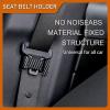 2 Pack Car Seat Belt Stabilizer Universal Car Seat Belt Clips Stabilizer Holder ABS Car Seat Belt Positioner Avoid Rattling Noise From Collisions- Convenient Accessory for Easy Buckling view 4