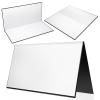 4 Pcs Folding Blank Game Board, Make Your Own Game Board, Quad Fold Dry Erase Blank Games Boards for School Classroom DIY Games Activities, 18 x 18 Inches(4 Pcs,2 Folds)