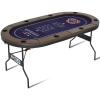 RAYKEEP Poker Table Foldable, 8 Player Folding Poker Tables w/Collapsible Legs, Casino Grade Felt, Padded Rails and Cup Holders, Portable Poker Table for Texas Holdem Poker and Blackjack, 71 Inch view 1