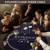 RAYKEEP Poker Table Foldable, 8 Player Folding Poker Tables w/Collapsible Legs, Casino Grade Felt, Padded Rails and Cup Holders, Portable Poker Table for Texas Holdem Poker and Blackjack, 71 Inch view 2